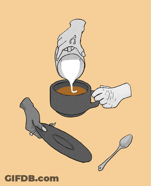 Etching Cafe Art Animation GIF