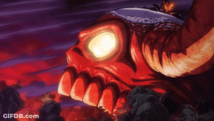 Eternity Luffy Vs Kaido GIF