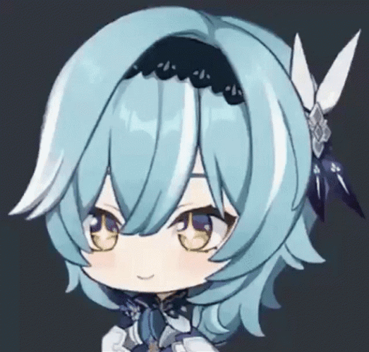 Eula Chibi Genshin Impact GIF