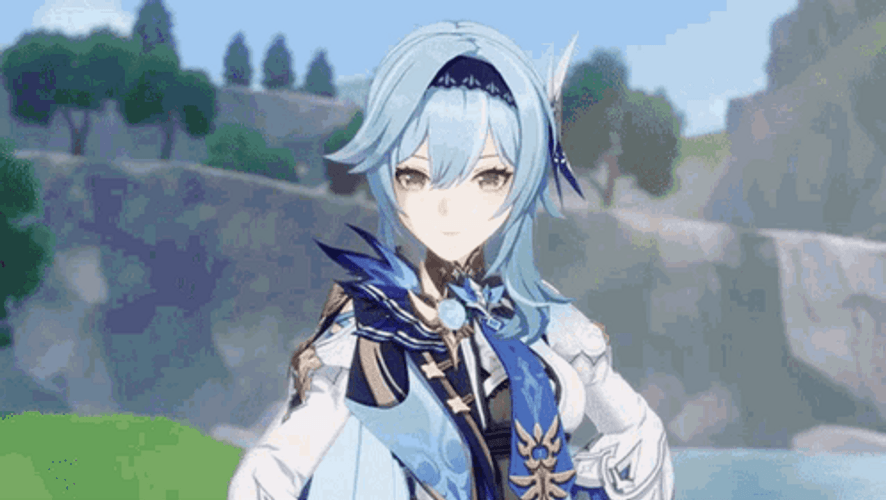 Eula Genshin Impact Give Hands GIF
