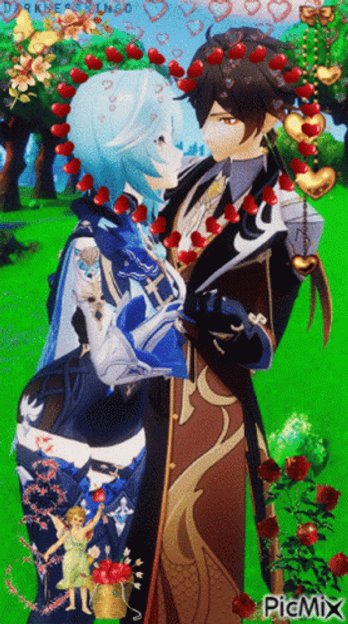 Eula Zhongli Romeo And Juliet GIF