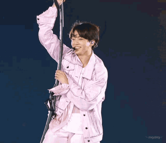 Euphoria BTS Jungkook Finger Heart Smile GIF