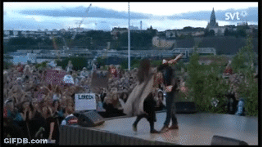 Euphoria Stage Crowd Hug GIF