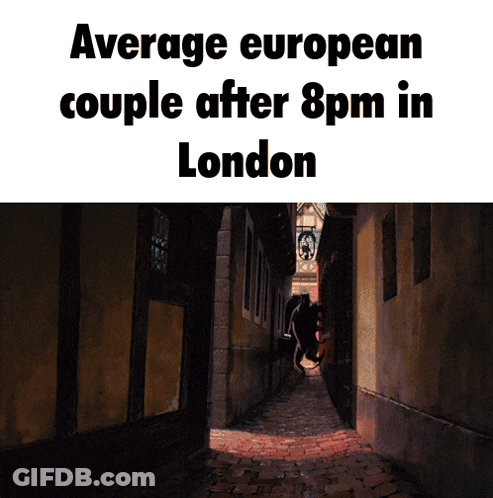 European Couple After 8Pm London GIF