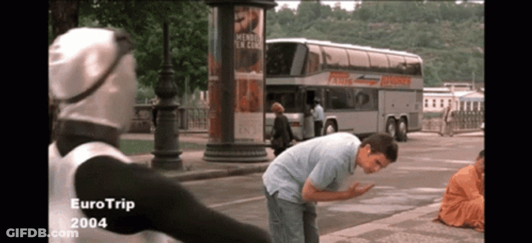 Eurotrip Robot Fight GIF