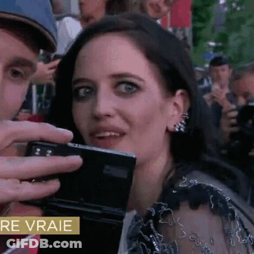 Eva Green Flying Kiss GIF
