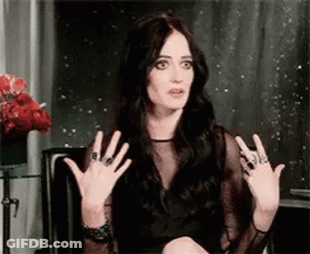 Eva Green In Black Dress GIF