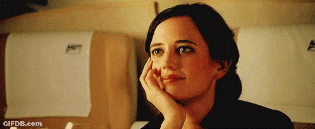 Eva Green Lean Her Face On Hand GIF