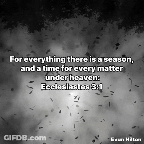 Evan Hilton For Everything There Is A Season Ecclesiastes GIF
