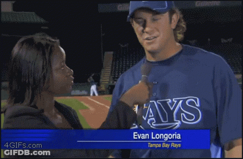 Evan Longoria Interviewed GIF
