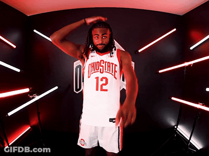 Evan Mahaffey Buckeyes Head Taps GIF