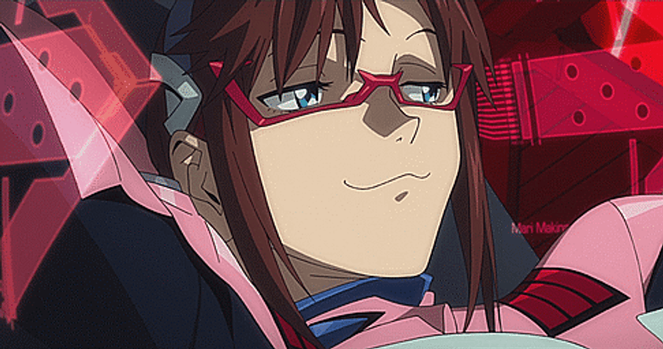 Evangelion 3.0 Mari Smile GIF