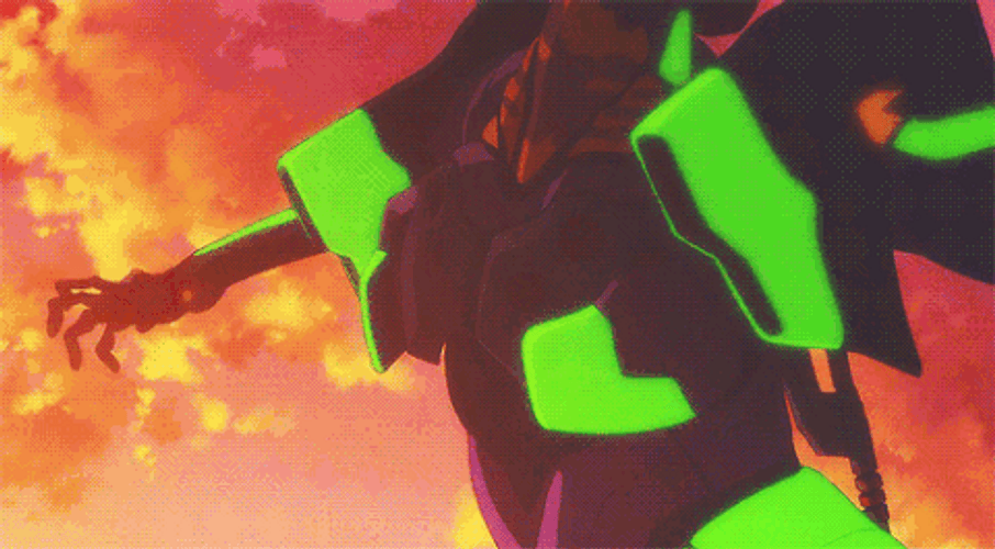 Evangelion EVA-01 Punch Blood GIF