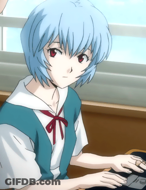 Evangelion First Child Rei GIF