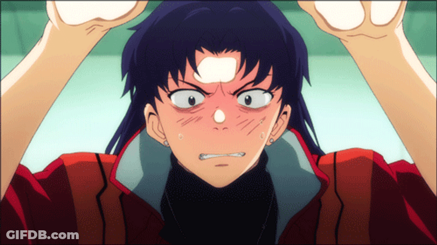 Evangelion Misato Katsuragi Angry GIF