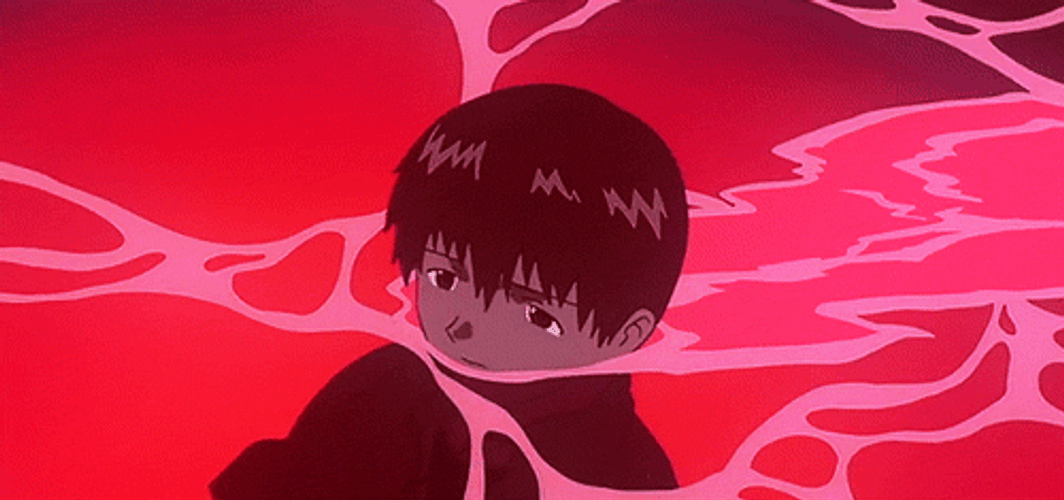 Evangelion Shinji LCL Sea GIF