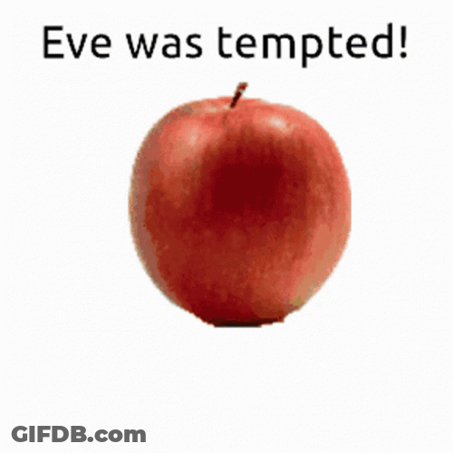 Eve's Apple Temptation GIF