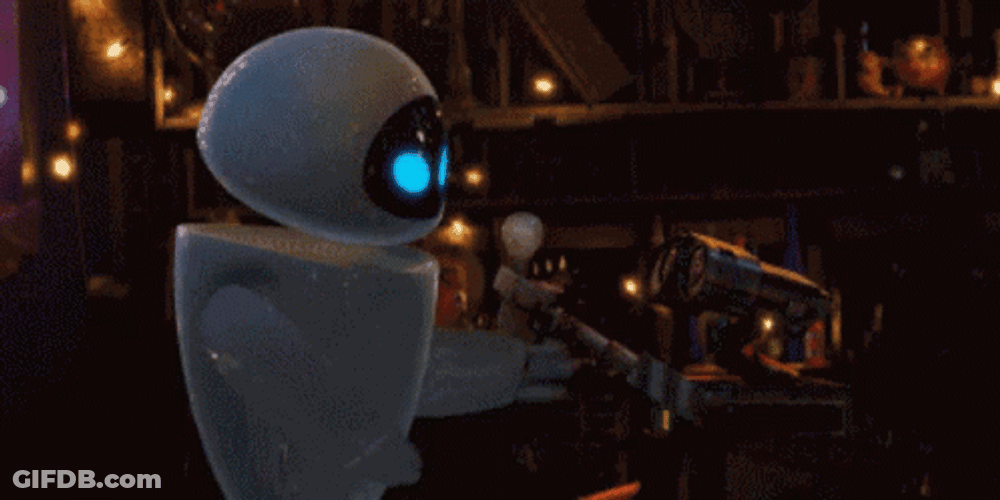 Eve Turning Light On Wall E GIF