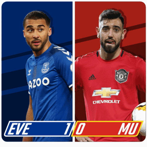 Everton Fc Bruno Fernandes Calvert-Lewin GIF