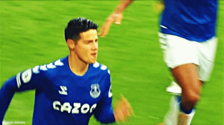 Everton Fc James Rodriguez Hugging GIF
