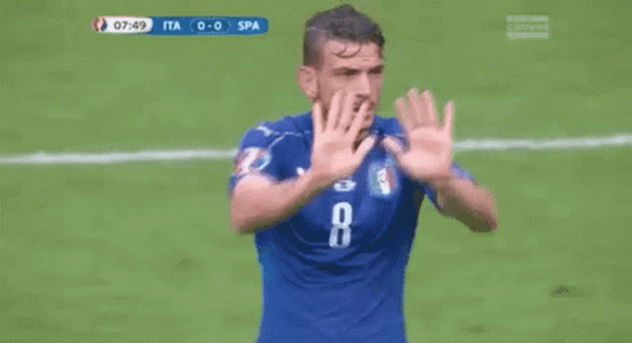 Everton Fc Pushing Hand Sign GIF