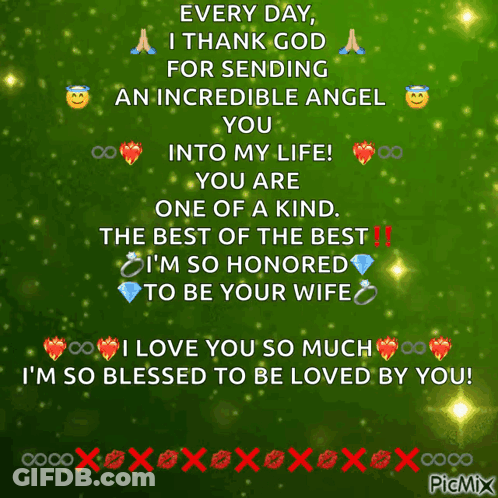 Every Day I Thank God For Sending An Angel GIF