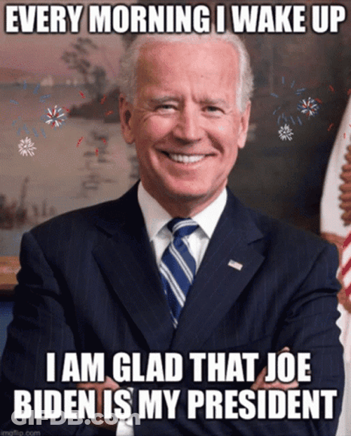 Every Morning A Wake Up Biden Ice Cream GIF