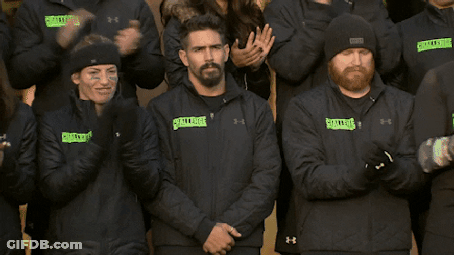 Everyone Clapping Except One Guy In The Challenge GIF