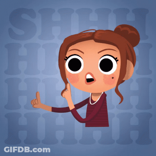 Everyone Please Keep Quiet GIF
