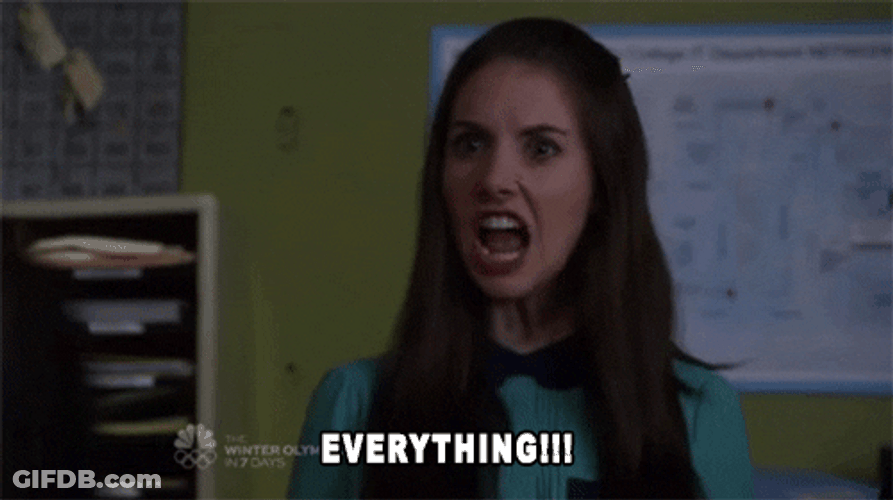 Everything Angry Alison Brie GIF