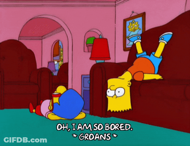 Everything Coming Up Milhouse And Bart Bored GIF