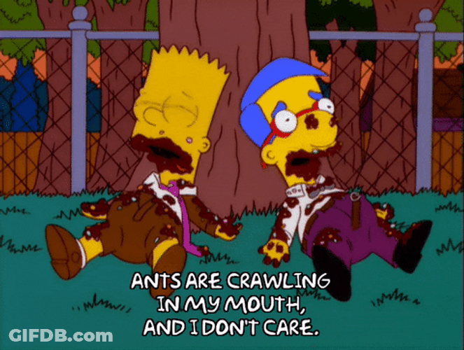 Everything Coming Up Milhouse And Bart Chocolate Mouth GIF