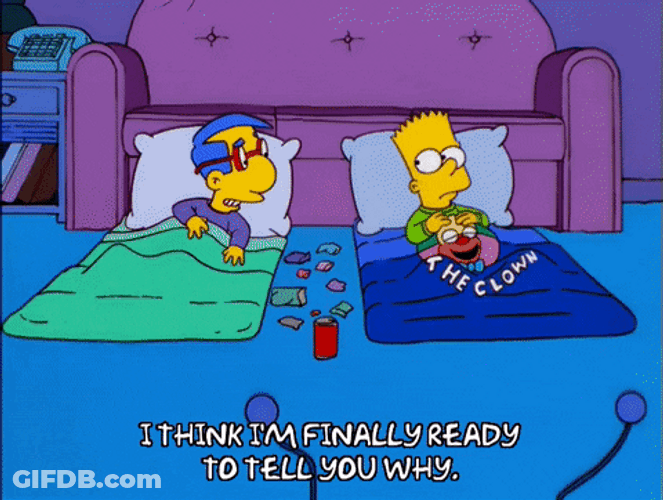 Everything Coming Up Milhouse And Bart Sleeping GIF