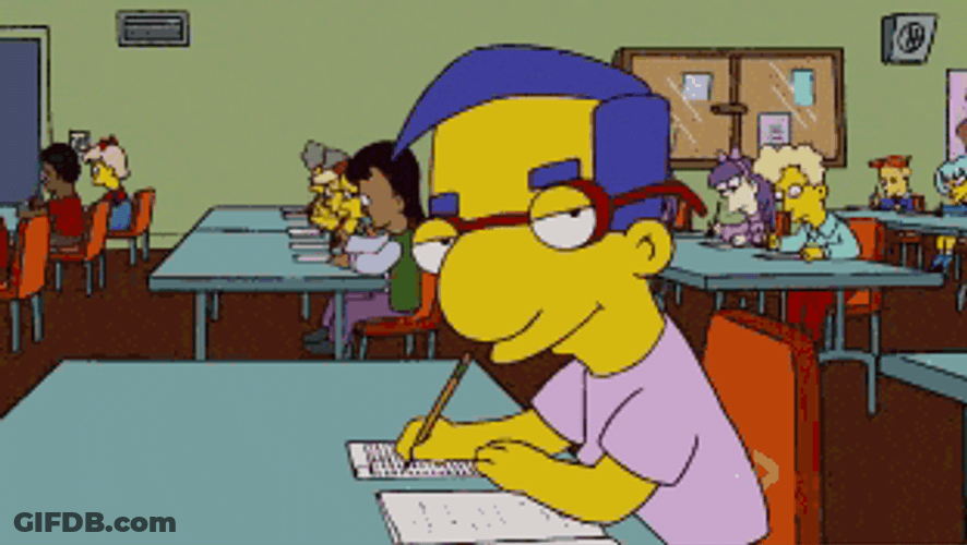Everything Coming Up Milhouse Eyebrow Raising GIF