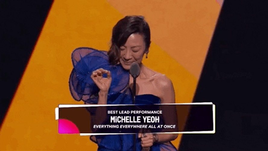 Everything Everywhere All At Once Michelle Yeoh Best Lead Performance GIF