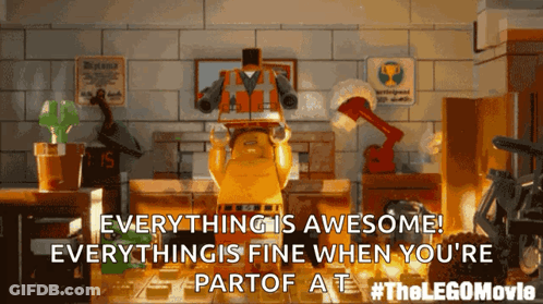 Everything Is Awesome Lego Movie GIF