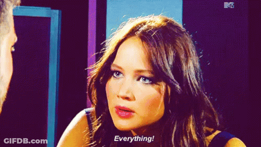 Everything Jennifer Lawrence Intense Look GIF
