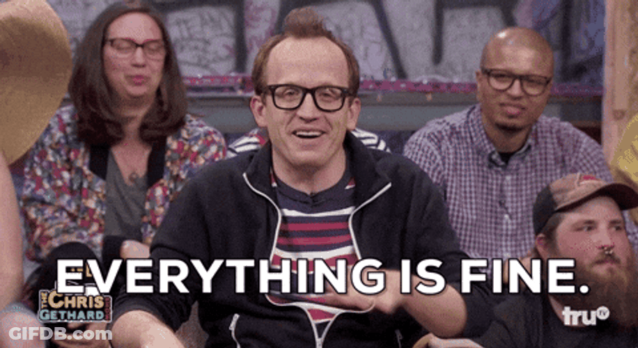 Everythings Fine Chris Gethard GIF