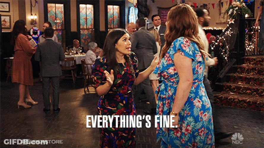 Everythings Fine Superstore Amy And Dina GIF