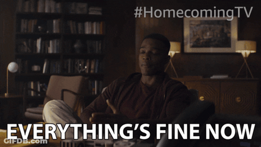 Everythings Fine Walter Cruz Homecoming GIF