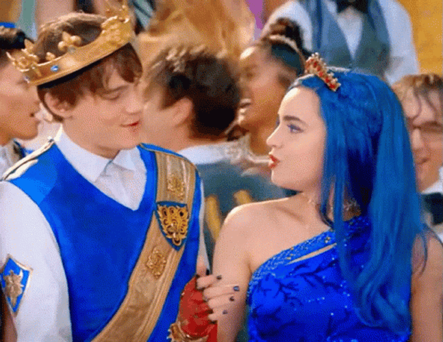 Evie Descendants Ben Hold Hands GIF