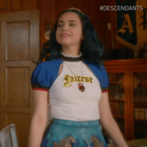 Evie Descendants Excited Yay Smile GIF