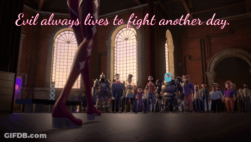 Evil Always Lives To Fight Another Day Poster GIF
