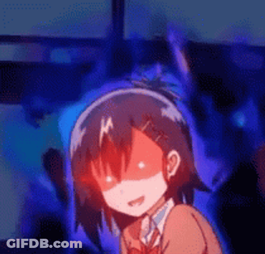 Evil Anime Girl Gaze GIF