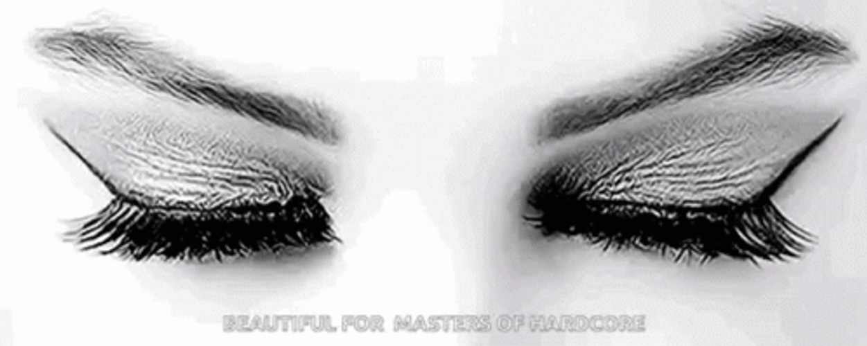 Evil Eye Alien Black White GIF