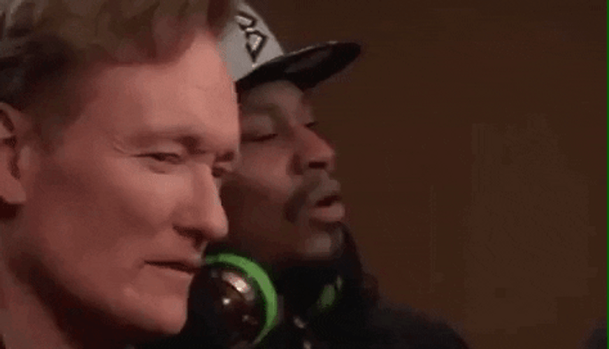 Evil Eye Glare Conan O'Brien GIF