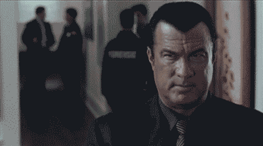 Evil Eye Stare Steven Seagal GIF