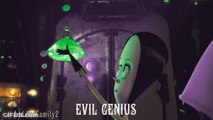 Evil Genius Wednesday Addams Family GIF