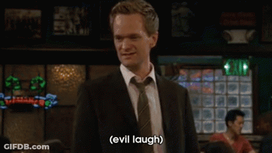 Evil Laugh Barney Stinson GIF