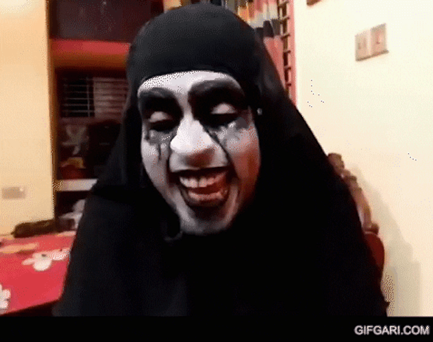 Evil Laugh Ghost Costume GIF